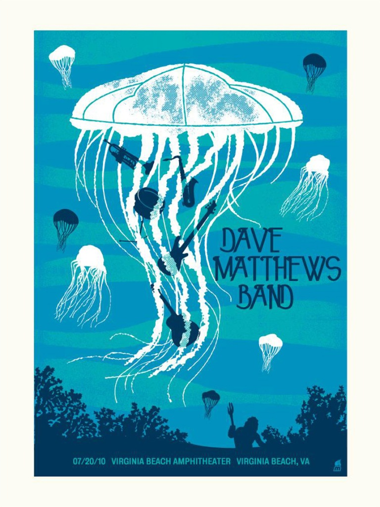 Methane Studios — Dave Matthews Band, Veterans United Home Loans Amphitheater at Virginia Beach, Virginia Beach, VA · Jul 20, 2010 Poster