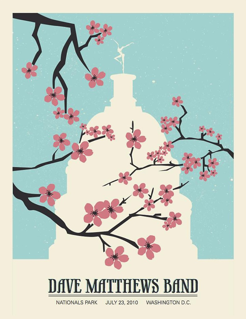 Methane Studios — Dave Matthews Band, Nationals Park, Washington, DC · Jul 23, 2010 Poster