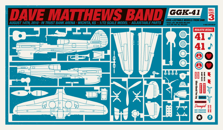 Methane Studios — Dave Matthews Band, InTrust Bank Arena, Wichita, KS · Aug 14, 2010 Poster