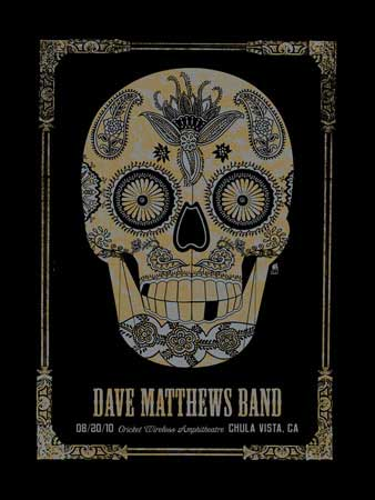 Methane Studios — Dave Matthews Band, Cricket Wireless Amphitheatre, Chula Vista, CA · Aug 20, 2010 Poster