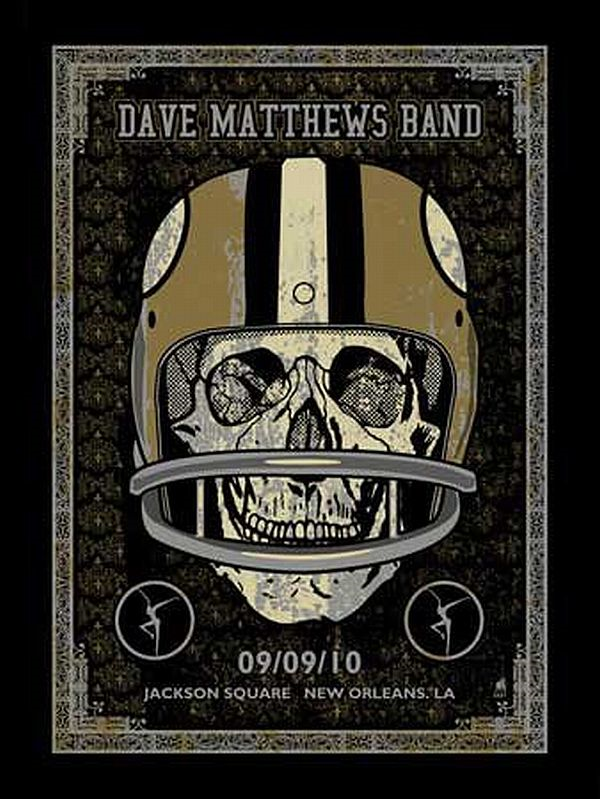 Methane Studios — Dave Matthews Band, Jackson Square, New Orleans, LA · Sep 9, 2010 Poster