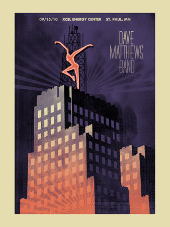 Mc. — Dave Matthews Band, Xcel Energy Center, Saint Paul, MN · Sep 15, 2010 Poster