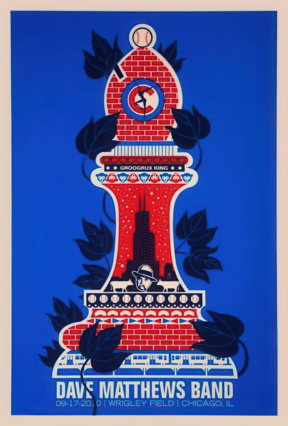 Methane Studios — Dave Matthews Band, Wrigley Field, Chicago, IL · Sep 17, 2010 Poster