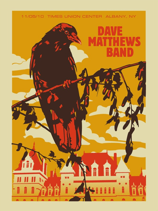 Methane Studios — Dave Matthews Band, Times Union Center, Albany, NY · Nov 5, 2010 Poster