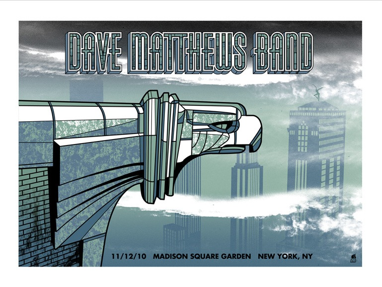 Methane Studios — Dave Matthews Band, Madison Square Garden, New York, NY · Nov 12, 2010 Poster