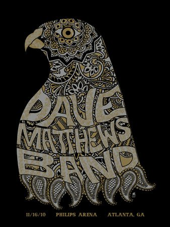 Methane Studios — Dave Matthews Band, Philips Arena, Atlanta, GA · Nov 16, 2010 Poster