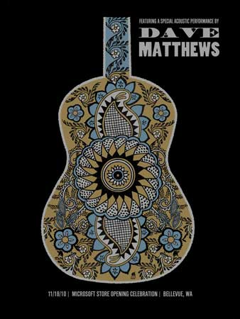 Methane Studios — Dave Matthews Band, Microsoft Store, Bellevue, WA · Nov 18, 2010 Poster