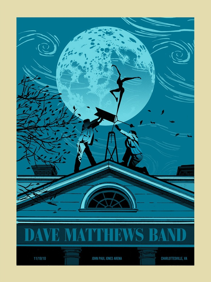 Methane Studios — Dave Matthews Band, John Paul Jones Arena, Charlottesville, VA · Nov 19, 2010 Poster