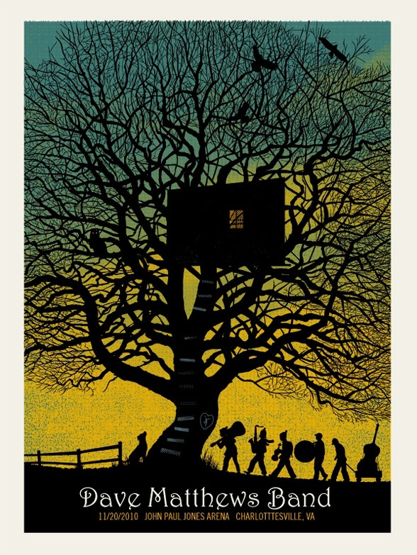 Methane Studios — Dave Matthews Band, John Paul Jones Arena (University of Virginia), Charlottesville, VA · Nov 20, 2010 Poster