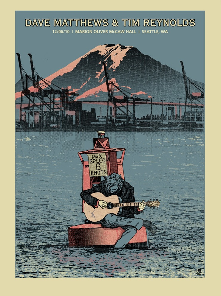 Methane Studios — Dave Matthews Band, Marion Oliver McCaw Hall, Seattle, WA · Dec 6, 2010 Poster
