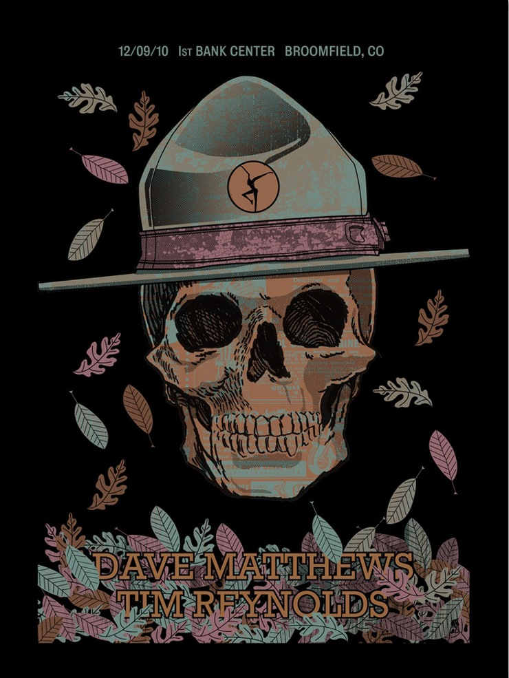 Methane Studios — Dave Matthews Band, 1stBANK Center, Broomfield, CO · Dec 9, 2010 Poster