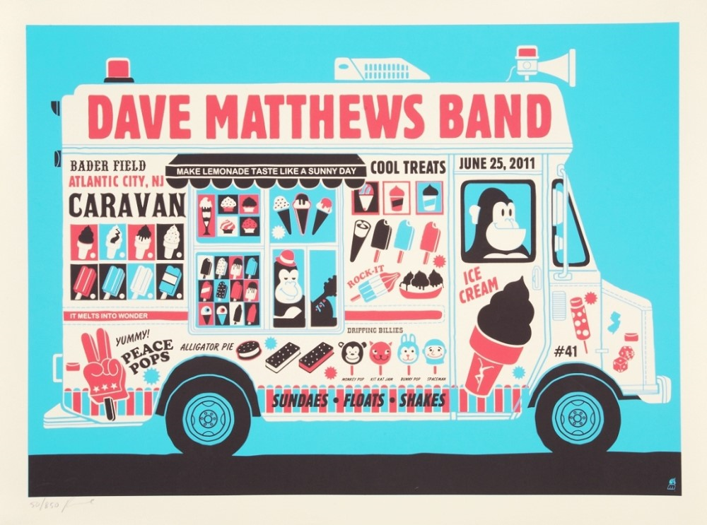 Jim Mazza — Dave Matthews Band, Bader Field, Atlantic City, NJ · Jun 25, 2011 Poster