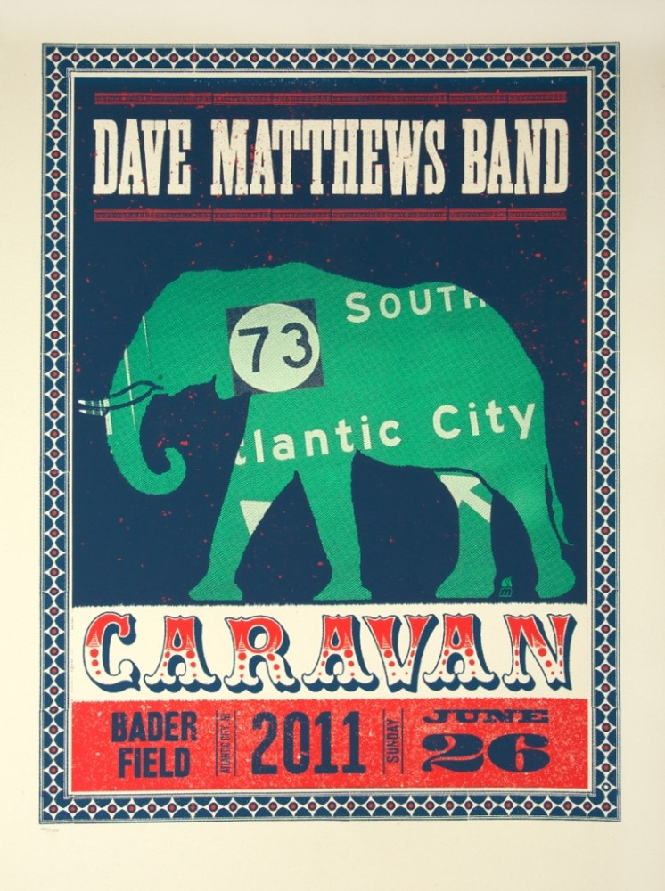 Methane Studios — Dave Matthews Band, Bader Field, Atlantic City, NJ · Jun 26, 2011 Poster