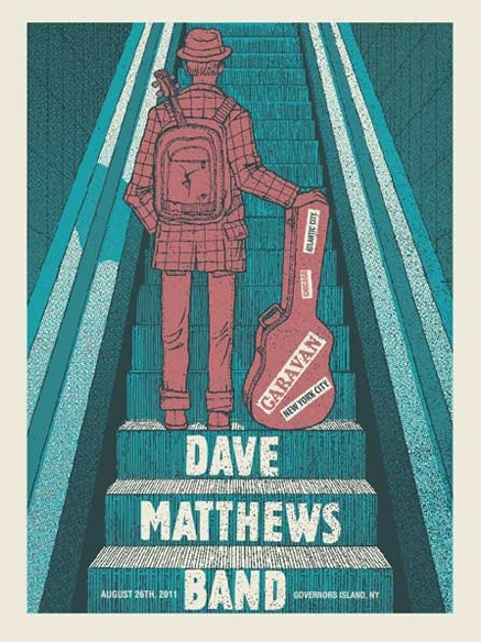 Methane Studios — Dave Matthews Band, Governors Island, New York, NY · Aug 26, 2011 Poster