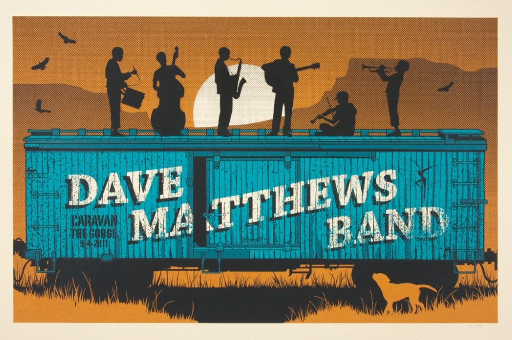 Methane Studios — Dave Matthews Band, The Gorge Amphitheatre, George, WA · Sep 4, 2011 Poster