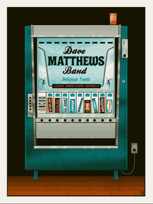 Methane Studios — Dave Matthews Band, Comcast Theatre, Hartford, CT · May 25, 2012 Poster