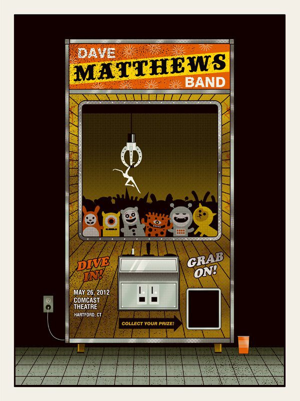 Methane Studios — Dave Matthews Band, Comcast Theatre, Hartford, CT · May 26, 2012 Poster