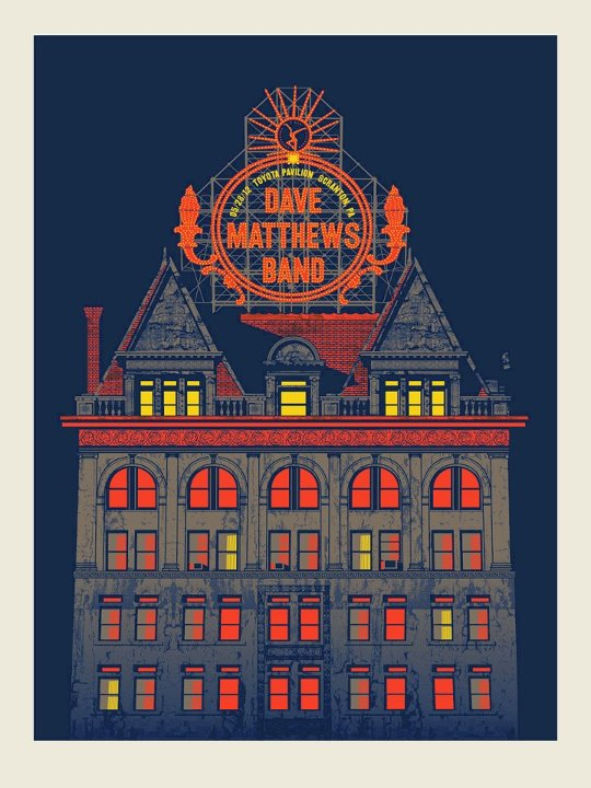 Methane Studios — Dave Matthews Band, Toyota Pavilion at Montage Mountain, Scranton, PA · May 28, 2012 Poster