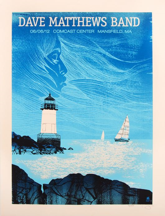 Methane Studios — Dave Matthews Band, Comcast Center, Mansfield, MA · Jun 6, 2012 Poster
