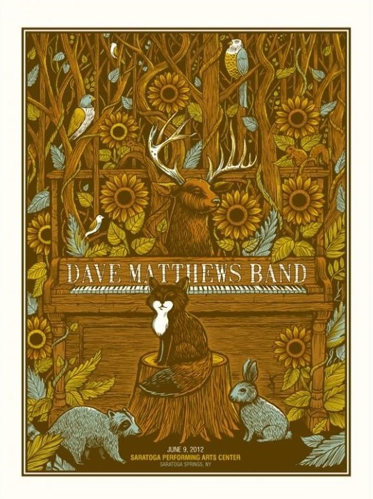 Methane Studios — Dave Matthews Band, Saratoga Performing Arts Center, Saratoga Springs, NY · Jun 9, 2012 Poster
