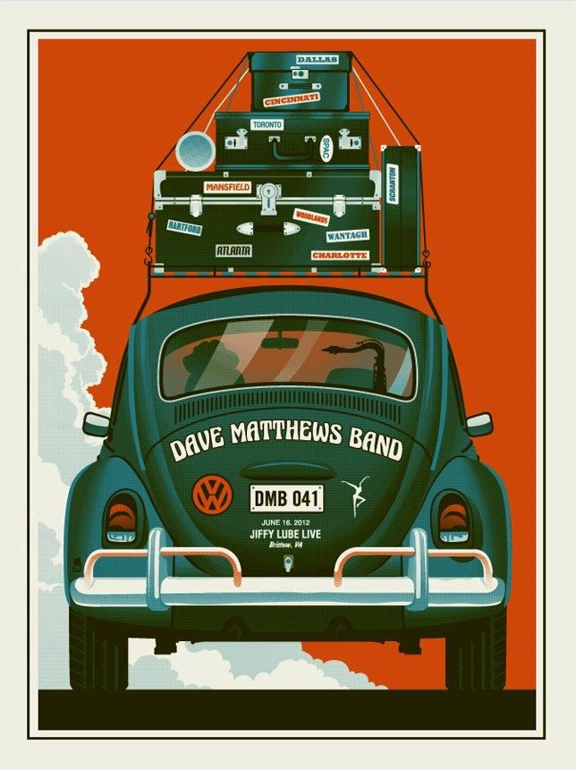 Methane Studios — Dave Matthews Band, Jiffy Lube Live, Bristow, VA · Jun 16, 2012 Poster