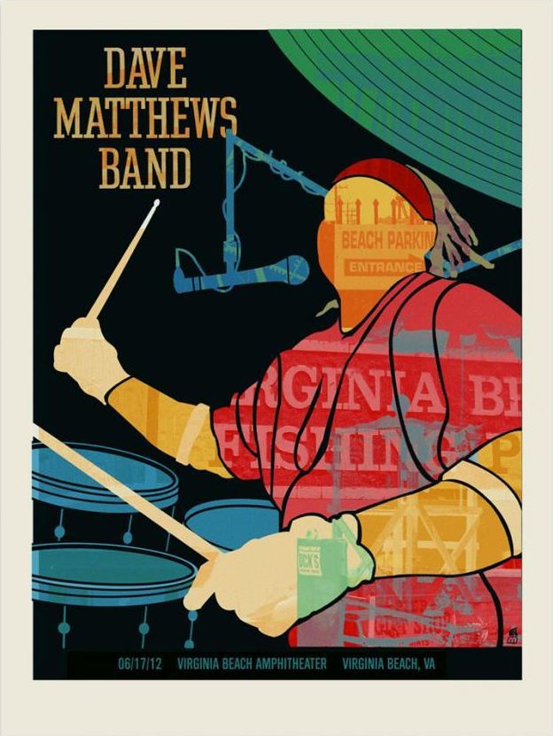 Methane Studios — Dave Matthews Band, Veterans United Home Loans Amphitheater at Virginia Beach, Virginia Beach, VA · Jun 17, 2012 Poster