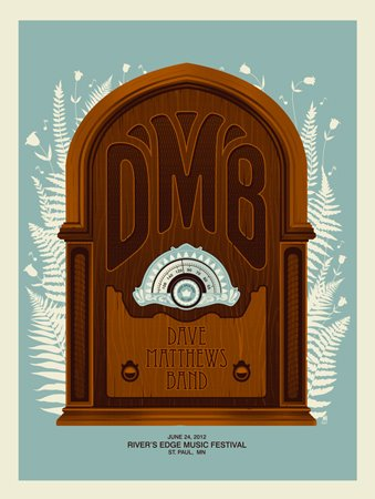 Methane Studios — Dave Matthews Band, Harriet Island, Saint Paul, MN · Jun 24, 2012 Poster