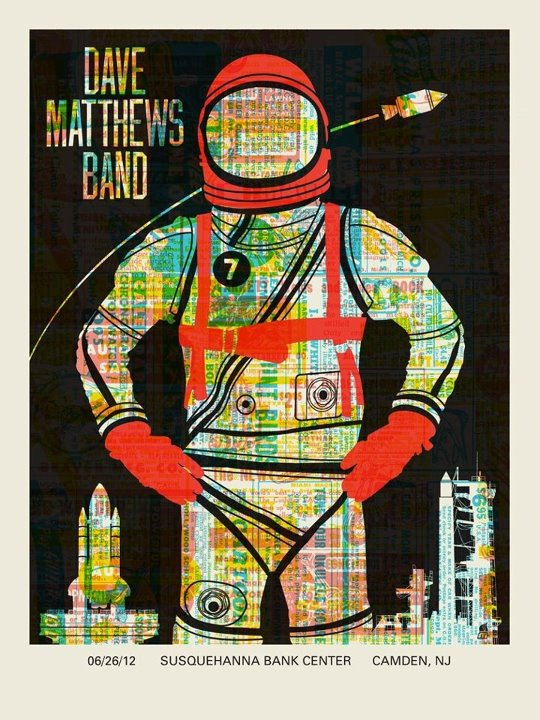 Methane Studios — Dave Matthews Band, Freedom Mortgage Pavilion, Camden, NJ · Jun 26, 2012 Poster