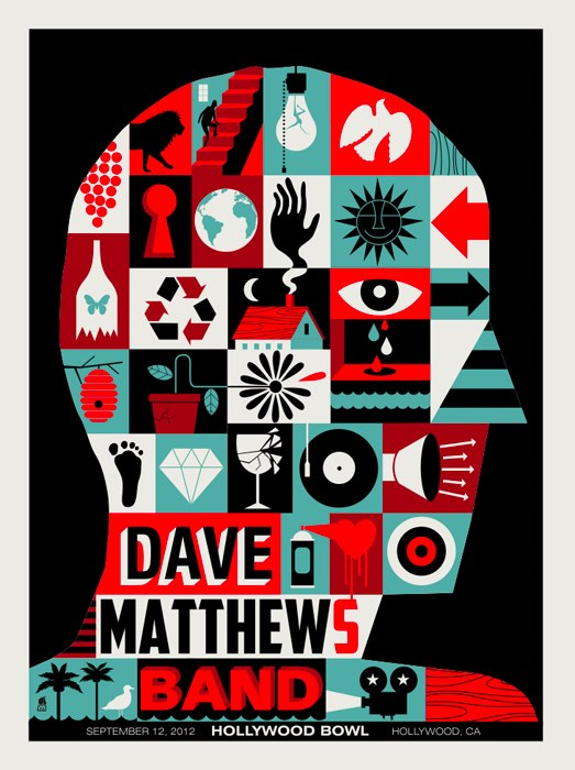 Methane Studios — Dave Matthews Band, Hollywood Bowl, Hollywood, CA · Sep 12, 2012 Poster