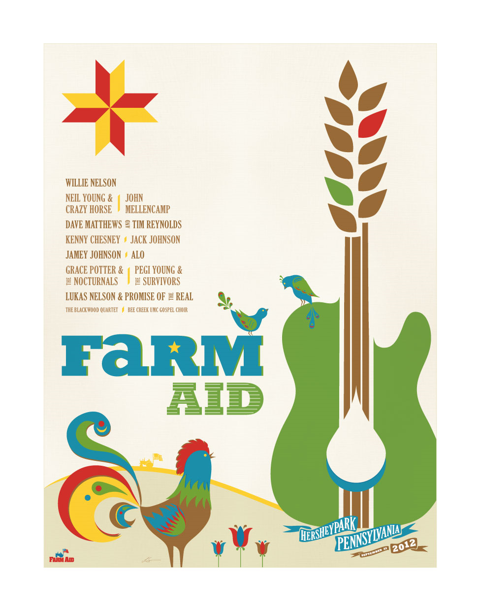 Dave Matthews Band Poster, Hersheypark Stadium, Hershey, PA · Sep 22, 2012 Poster