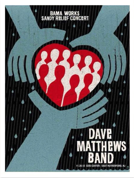 Methane Studios — Dave Matthews Band, Izod Center, East Rutherford, NJ · Nov 30, 2012 Poster