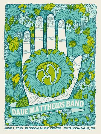 Methane Studios — Dave Matthews Band, Blossom Music Center, Cuyahoga Falls, OH · Jun 1, 2013 Poster