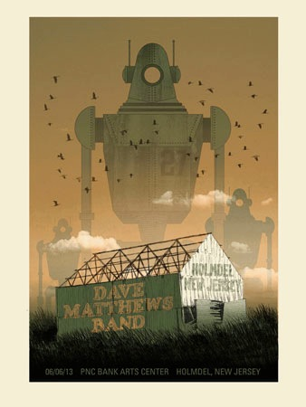 Methane Studios — Dave Matthews Band, PNC Bank Arts Center, Holmdel, NJ · Jun 6, 2013 Poster