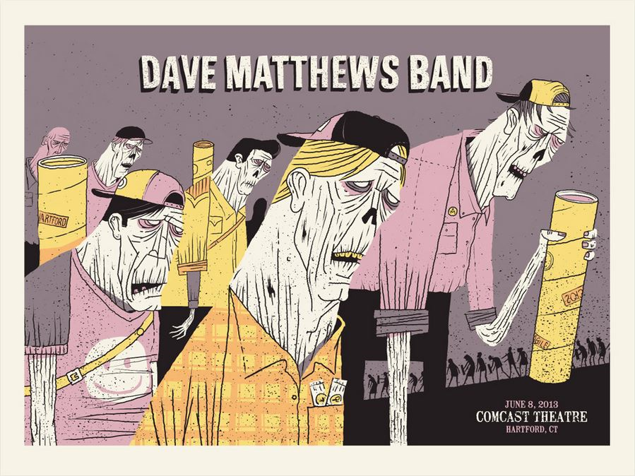 Methane Studios — Dave Matthews Band, Comcast Theatre, Hartford, CT · Jun 8, 2013 Poster