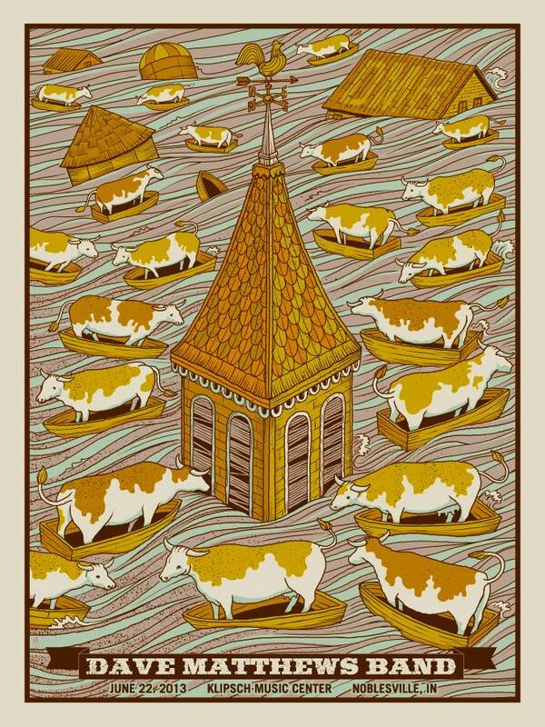 Methane Studios — Dave Matthews Band, Ruoff Music Center, Noblesville, IN · Jun 22, 2013 Poster