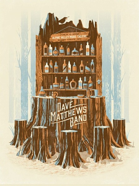 DKNG — Dave Matthews Band, Alpine Valley Music Theatre, East Troy, WI · Jul 6, 2013 Poster