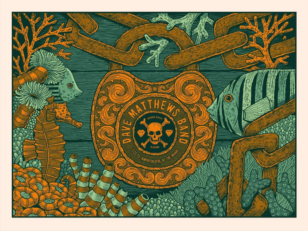 Methane Studios — Dave Matthews Band, The Wharf Amphitheater, Orange Beach, AL · Jul 23, 2013 Poster