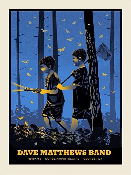 Methane Studios — Dave Matthews Band, The Gorge Amphitheatre, George, WA · Sep 1, 2013 Poster