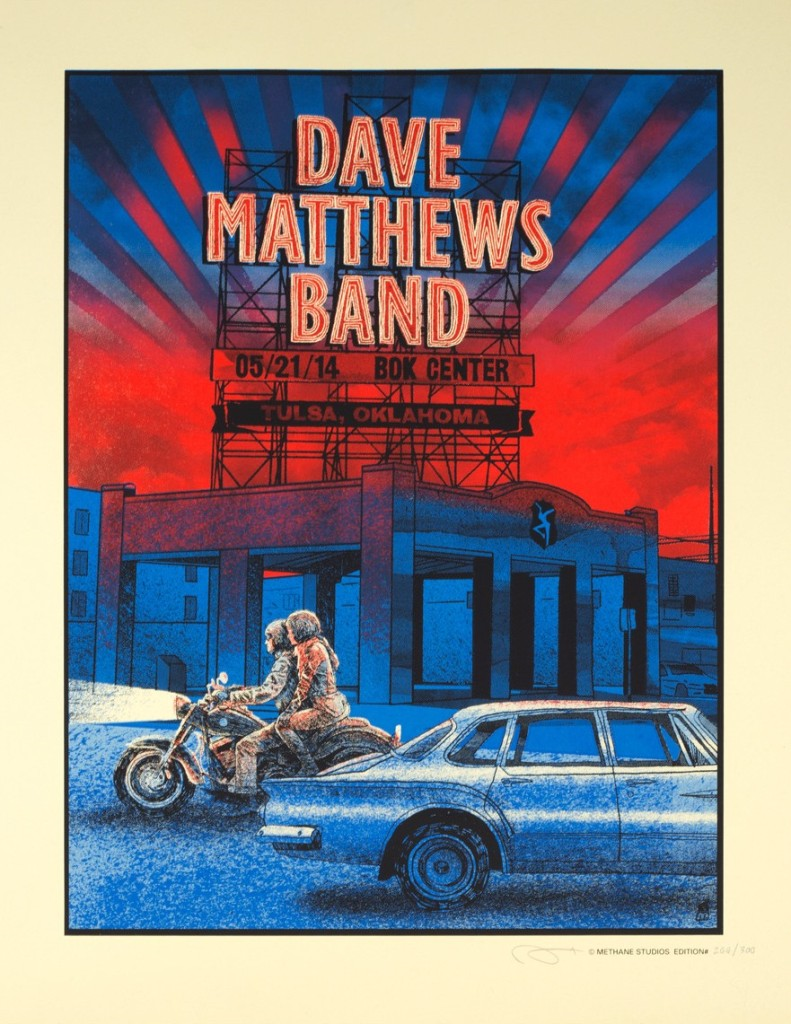 Landland — Dave Matthews Band, Bank of Oklahoma Center, Tulsa, OK · May 21, 2014 Poster