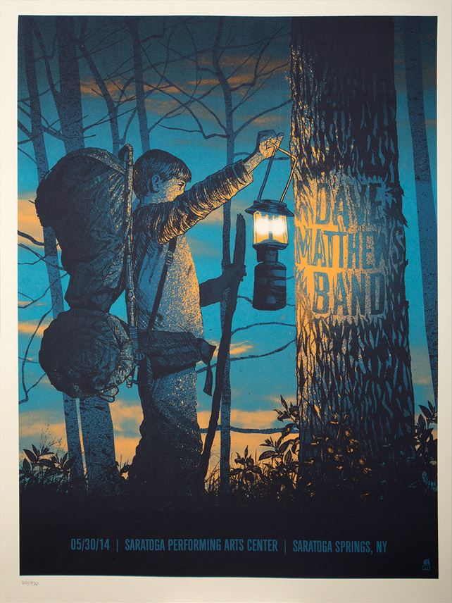 Methane Studios — Dave Matthews Band, Saratoga Performing Arts Center, Saratoga Springs, NY · May 30, 2014 Poster