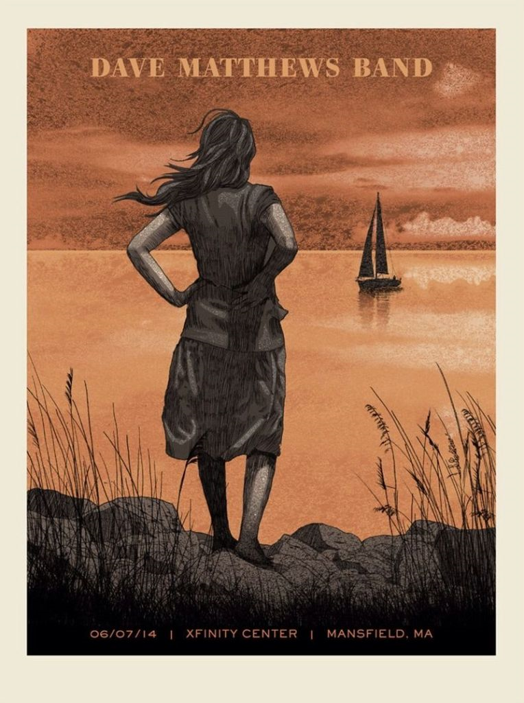 Methane Studios — Dave Matthews Band, Xfinity Center, Mansfield, MA · Jun 7, 2014 Poster