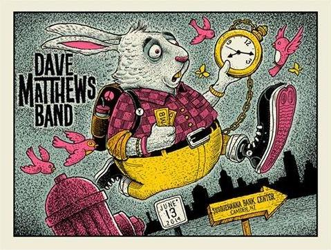 Methane Studios — Dave Matthews Band, Freedom Mortgage Pavilion, Camden, NJ · Jun 13, 2014 Poster