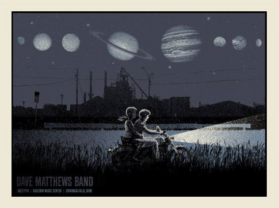 Methane Studios — Dave Matthews Band, Blossom Music Center, Cuyahoga Falls, OH · Jun 27, 2014 Poster