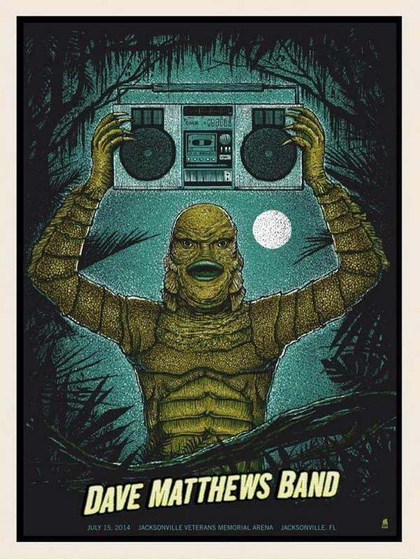 Methane Studios — Dave Matthews Band, Jacksonville Veterans Memorial Arena, Jacksonville, FL · Jul 15, 2014 Poster