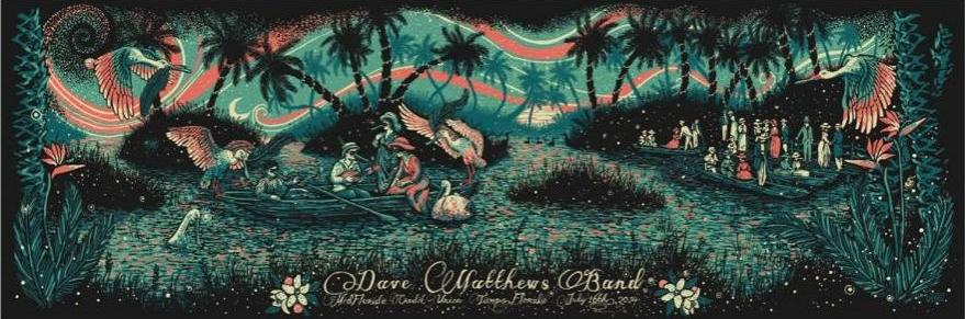 James Eads — Dave Matthews Band, MIDFLORIDA Credit Union Amphitheatre at the Florida State Fairgrounds, Tampa, FL · Jul 16, 2014 Poster