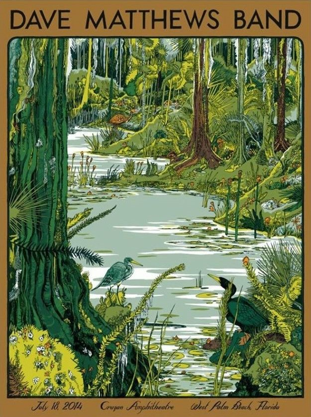 Landland — Dave Matthews Band, iTHINK Financial Amphitheatre, West Palm Beach, FL · Jul 18, 2014 Poster