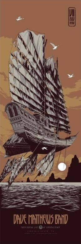 Ken Taylor — Dave Matthews Band, Veterans United Home Loans Amphitheater at Virginia Beach, Virginia Beach, VA · Jul 25, 2014 Poster