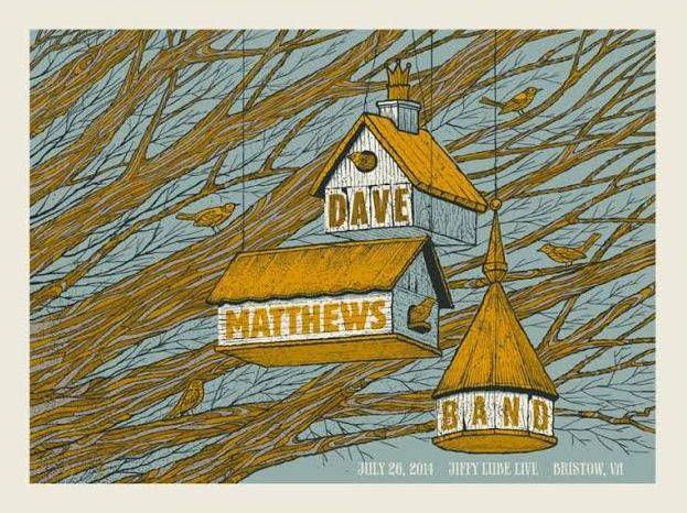 Methane Studios — Dave Matthews Band, Jiffy Lube Live, Bristow, VA · Jul 26, 2014 Poster