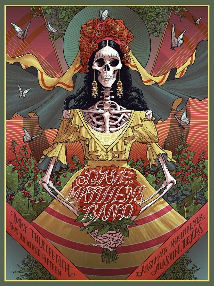 Rich Kelly — Dave Matthews Band, Austin360 Amphitheater, Del Valle, TX · May 13, 2015 Poster