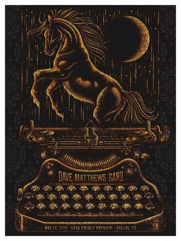 Todd Slater — Dave Matthews Band, Gexa Energy Pavilion, Dallas, TX · May 15, 2015 Poster